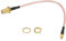 sourcing map RG316 Koaxialkabel SMA-Buchse zu MMCX Verlustarmes Männliches Koaxialkabel 0.5FT Orange 1Stk