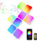 LinkedSparx 8 Pack Hexa LED Light Panels, Gaming RGB Wandleuchten Panel mit Smart-App,Musiksynchronisierung und Fernbedienung für Heimdekoration, Wohnzimmer, Schlafzimmer, Spielzimmer