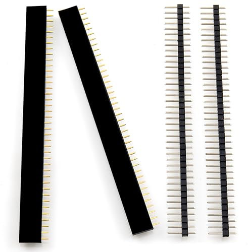 4pcs 2.54mm Breakaway PCB 40 Pin Male Female Header Connector 2 X Male & 2 X Female For Arduino UMTMedia®