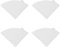 Filtros de café, 100 Filtros de café Grandes, Cono de Papel de Filtro de café de Pulpa de Madera de Textura Suave para Cafetera de Goteo (V02 Blanco 100uds)
