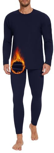 AKKQHH Thermounterwäsche Herren Skiunterwäsche Warm Thermo Unterwäsche Set Lange Unterhosen Männer Funktionsunterwäsche Weich Thermowäsche für Winter