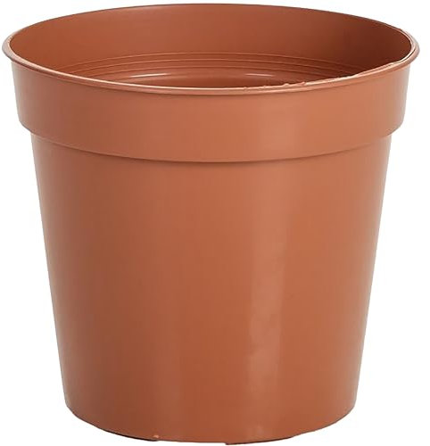GardenersDream Lightweight Terracotta Plastic Plant Pots, Easy Release, Weather-Resistant - Suitable for Indoor Outdoor Use, Available in Large and Small Sizes for Flowers, Plants, and Herbs