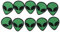 10PCS Alien Iron on Patches, Universe Alien Embroidered Patches, Sew On/Iron on Decorative Appliques for Jackets Clothes DIY