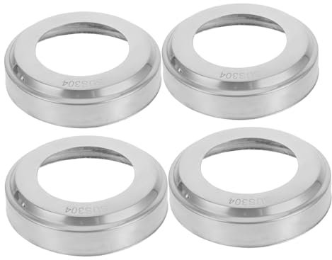 TOBBOMEY 4 Placas de Escudo de Acero Inoxidable para Escaleras de Piscinas Enterradas Cubiertas de Barandillas de SPA Tapas de Barandillas de Piscina Fáciles de Instalar Material Resistente