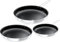 COOKNANO Set di 3 padelle da 22/26/30 cm, 4 strati in acciaio inox, rivestimento antiaderente sicuro, ecologico, adatto per induzione, facile da pulire
