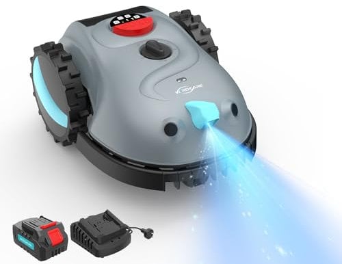 YARDCARE V100 Mähroboter ohne Begrenzungskabel, mit Vision-Navigation, Hindernisvermeidung(150 Arten), 4,0 Ah Akku Rasenmäher Roboter, Rasenroboter mit Graskamm, Ersatzklingen