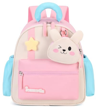 Travistar Rucksack Kinder ab 2 Jahre - Mädchen Kindergarten Backpack Niedlich Kleiner Schulrucksack Kindertasche Kita Rucksäcke für Reise Schwimm Freizeit Schule Camping Trekking - Rosa