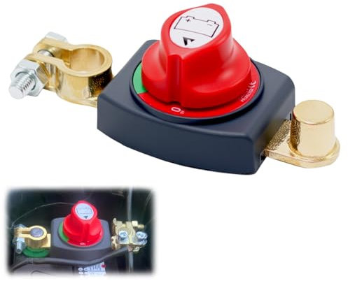 SilverChry Disjoncteur de batterie 12 V - 48 V, étanche, pour voiture, caravane, moto, marine, bateau, yacht