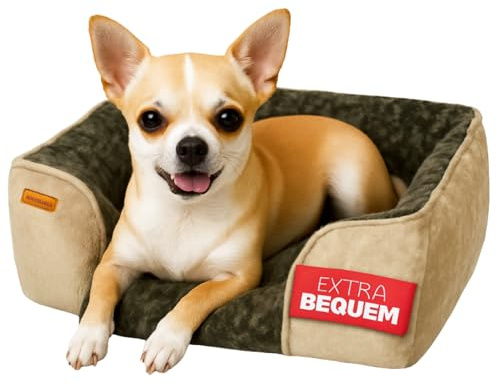 BOUCHABEL Kuscheliges Hundebett – Hundekissen, Hundekorb, Hundebett für kleine Hunde, weiche Hundecouch, waschbar und rutschfest, Füllung aus PP‑Baumwolle und geschreddertem Schaumstoff