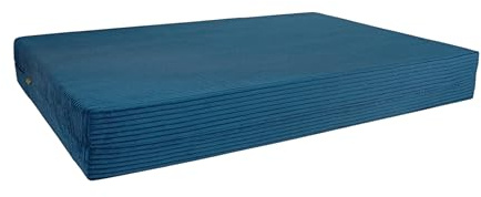 Pillows24 Palettenkissen Sitzkissen 120x80 aus Cord, Abnehmbarer Bezug | Palettenauflage für Europaletten 120x80, abnehmbarer Bezug, Weiche Palettensofa, Haus, Garten, Balkon, Made in EU, Blau