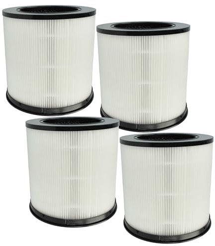 vhbw 4x filtro aria compatibile con Xiaomi Smart Air Purifier 4 Compact purificatore d'aria - filtro combinato prefiltro + HEPA + carbone attivo