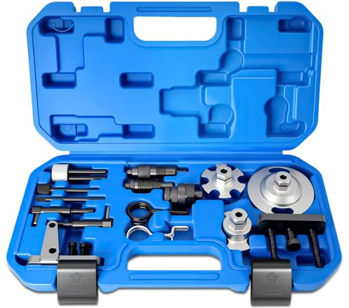 RUIZHI Herramienta de correa dentada compatible con VW Audi A6L 2.0 TDI, 2.7, Q7 3.0 TDi, 4.0 4.2 Tdi V8, juego de herramientas de ajuste del motor, herramienta de cambio de correa dentada y cadena de