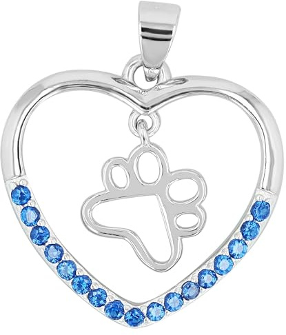Akzent Anhänger für Damen in 925 Silber, 100% Wasserfest & Hautverträglich