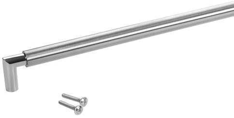 10 x SO-TECH® Möbelgriffe Stangengriffe E9 echt Edelstahl BA 480 mm/Ø 16 mm mit verchromten Sockeln/Design trifft auf Funktion