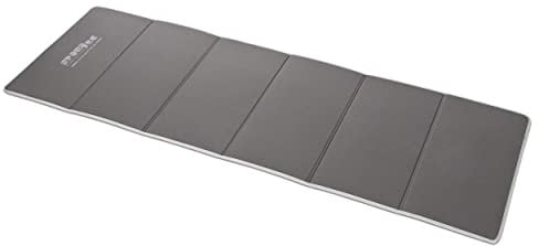 Gymnastikmatte, Faltbare Klappmatte, extra weiche Sportmatte, Workoutmatte mit Tragegurt, LxBxH 180x60x0,7 cm, grau