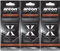 AREON X Auto Duft Kokosnuss Lufterfrischer Autoduft Schwarz Aufhänger Anhänger Spiegel Kokos Cocos Pappe 2D (Coconut Set Pack x 3)