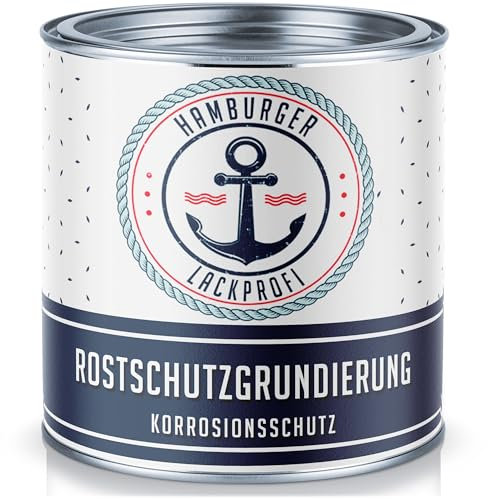 Rostschutz-Grundierung MATT Rotbraun Rostschutz-Farbe für Metall // Hamburger Lack-Profi (20 L)