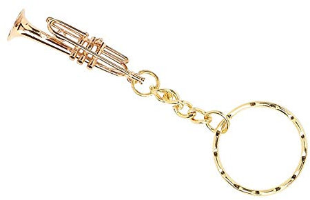Schlüsselanhänger, Copper Trumpet Key Chain zur Eindämmung der Schlüsselkette Key-Ring Curb Link Chain Key Ring
