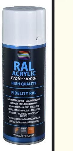 BOTE SPRAY 400ML DE PINTURA ACRILICA AL 100% RAL 9010 BLANCO MATE