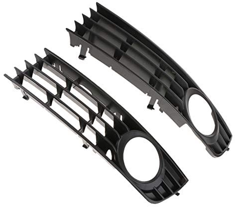 H HILABEE Pare-Chocs Feu Antibrouillard Inférieur Droite/Gauche Grilles pour Audi A4 S4 B6 01-05
