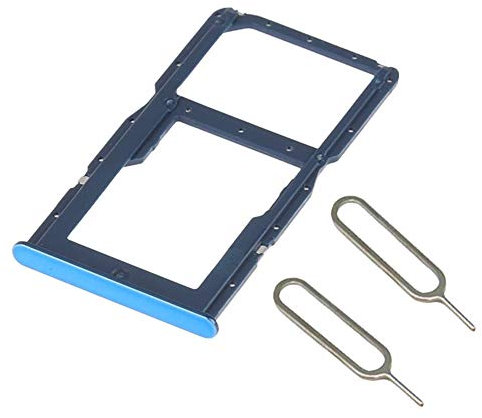 Exiang Emplacement pour plateau de carte SIM compatible avec Huawei P30 Lite Bleu avec 2 outils d'éjection de retrait