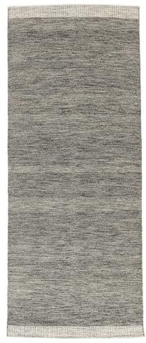 RugVista Serafina, Teppich, Kelim Modern, 250 x 100 cm, Rechteckig, Mittlerer Stapel, Wohnzimmer, Esszimmer, Schlafzimmer, Diele, Nur chemische Reinigung, Care & Fair Zertifiziert, Dunkel Grau