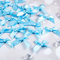 24 Stück Satinband Schleifen Selbstklebend für DIY Handwerk Hochzeit Weihnachten Valentinstag Dekoration Karte Herstellung Verzierungen, 5 cm Breite (Blau)