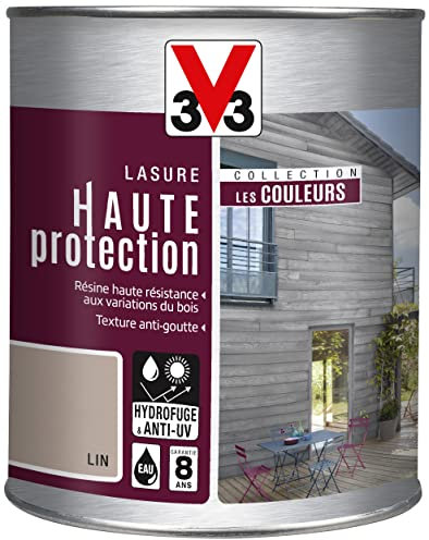V33 Lasure haute protection, Les couleurs, Lin 1L
