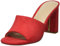 The Drop Pattie Sandalias Destalonadas de Tacón de Bloque para Mujer, Rojo, 37 EU