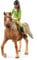 SCHLEICH 42542 Horse Club Sarah and Mystery Horse Figurine Set - Horse Toy Playset with Removable Saddle and Bridle, Fully Movable Rider Figurine, Adventurous Fun for Boys and Girlsfor Kids Ages 5+