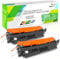 GREENPRINT Kompatible Tonerkartuschen 2 Schwarz 30X CF230X (30A CF230A) Hohe Ergiebigkeit 3500 Seiten HP Laserjet Pro M203d M203dn M203dw, MFP M227fdn M227fdw M227sdn M227d Drucker
