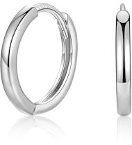 MASOP Ohrringe Silber,Creolen Silber 925 Stecker 12mm Damen Frauen Mädchen Herren