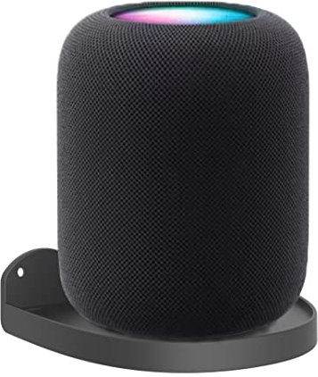Aokicase Für Apple Homepod 1/2 Halter Apple Homepod 1/2 Wandhalterung Ständer Halterung Zubehör mit integriertem Kabelmanagement,Smart Home Lautsprecher Zubehör Rack (Schwarz,JT01) 2PSC