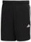 adidas Herren Essentials Piqué 3-Streifen Trainingsshorts, schwarz / weiß, 4X-Large Hoch