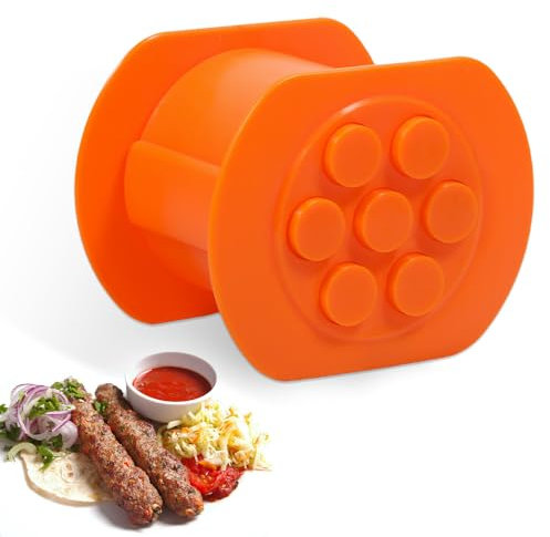 Anicy Cevapcici Presse - Cevapcici Maschine, 7 Löchern Hot Dog Maker, Manual Cevapcici Maker für Hausgemachte Würste