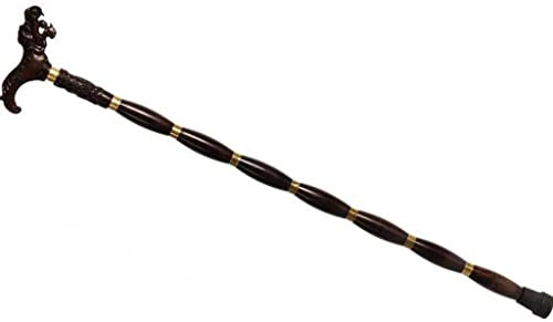 NATWEE Canne en Bois de séquoia Canne en Bois Massif ébène Canne en Bois Ancienne WoodenCanes pour Hommes et Femmes It's So Kind of You