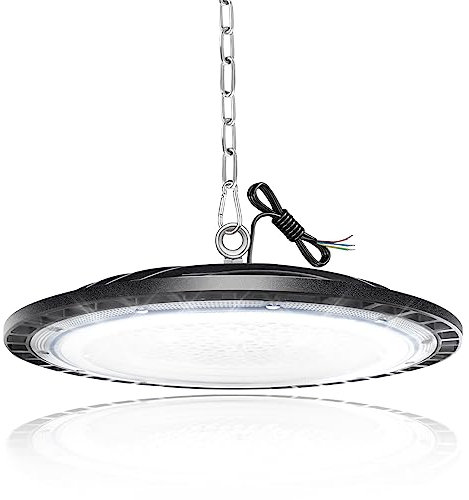 200W UFO High Bay Lumiere, Projecteur LED Lumière d'entrepôt, Éclairage de Salle Industriel d'atelier Lampe, 6500K Froid LED d'éclairage Pour Entrepôt, Garage, Usine, Atelier Gymnase