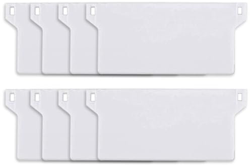 Lamellenvorhang Beschwerungsplatten 8 PCS Lamellenvorhang Ersatzteile 127mm für Vertikaljalousie Gewichten Lamellen Vorhang Tür Fenster Zubehör Weiß