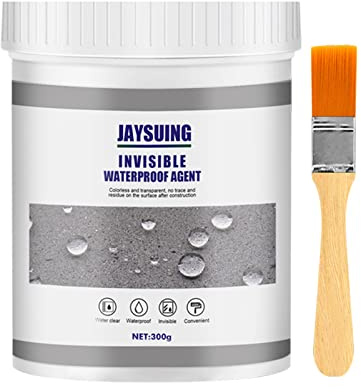 FaJoek Transparenter Wasserdichter Beschichtungsmittel 300g, Klare Wasserdichte Versiegelungsflüssigkeit, Dichtmasse Wasserdicht, Invisible Waterproof Agent, für Badezimmer,Toilette,Fliesen,Wände