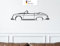 for Porsche 356 Speedster California, Metall Wandbild, Wanddeko, Auto Silhouette (Größe: 69 cm (27))
