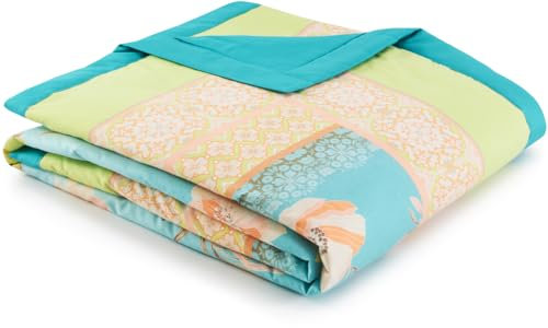 Bassetti POSILLIPO Plaid aus 100% Baumwolle in der Farbe Grün V1, Maße: 135x190 cm - 9328841