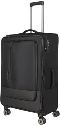 travelite Crosslite 5.0 4 W Trolley L, Schwarz, Unisex, Erwachsene, Schwarz, LÄSSIG