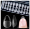 TICKLELY 240 Pièces Faux Ongles Capsules, 12 Tailes Faux Ongles Capsules Amande en Acrylique, Capsule Americaine Ongle pour Salons de Manucure, Transparente