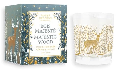 Panier des Sens - Kerze Wood - Weihnachtskerzen - Duftkerzen für zu Hause - Einzigartige Weihnachtsgeschenke - Docht aus 100% natürlicher Baumwolle - Weihnachtsgeschenke für Frauen - 180g