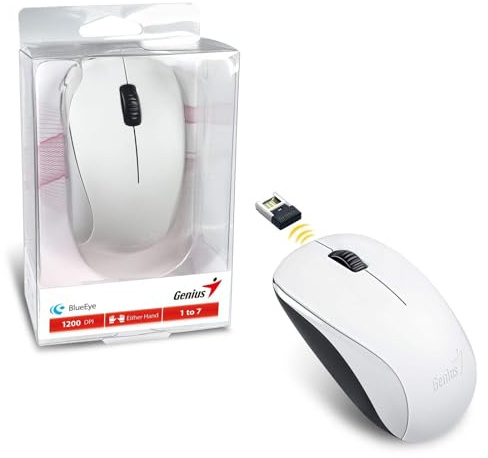 Genius NX-7000 - Ratón inalámbrico, Color Blanco