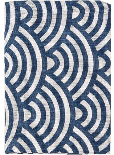 CRASPIRE Book Cover Fit A6 Size 6.3 x 4.3 inch Soft Linen Fabric Japanese Sea Ocean Wave Washable Book Sleeve Hardcover Paperback Softcover Book Protector for Book Lovers Classroom Students Teacher