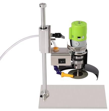 6000R/Min 150W Elektrisch Glasflasche Cutter Glasflaschenschneider Glasschneider Wein Flasche Cutter Werkzeug Kit für Runde/Quadrat/unregelmäßige Glas oder keramische Flaschen 7 Geschwindigkeiten Eins