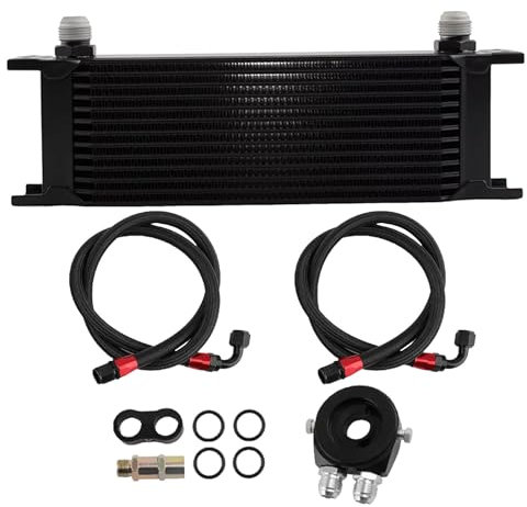 Kit de refroidisseur d'huile de moteur, refroidisseur d'huile de moteur de voiture | Refroidisseur d'huile de radiateur de refroidissement, refroidisseur d'huile de radiateur à 13 rangées, kit de