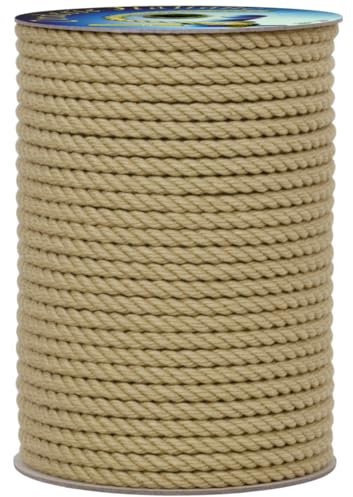Corderie Italiane 006096030 Corda fiocco alta tenacità colore canapa 16 mm - 10 mt