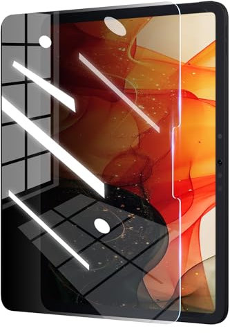 AKABEILA 1 confezione di pellicole protettive per schermo privacy per iPad Pro 12.9 2022 2021 2020 2018 6/5/4/3 Anti-Spy Tablet Pellicola in vetro temperato 9H senza sblocco impronte digitali